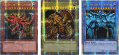 Egyptian God Cards Set of 3 - Yu-Gi-Oh Legendary Collection 25th Anniversary Edition Quarter Century Secret Rare